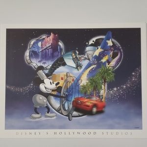 Disney World 4 Park Lithograph Set